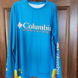 Men's XL long sleeve COLUMBIA OMNI-SHADE highroad shirt